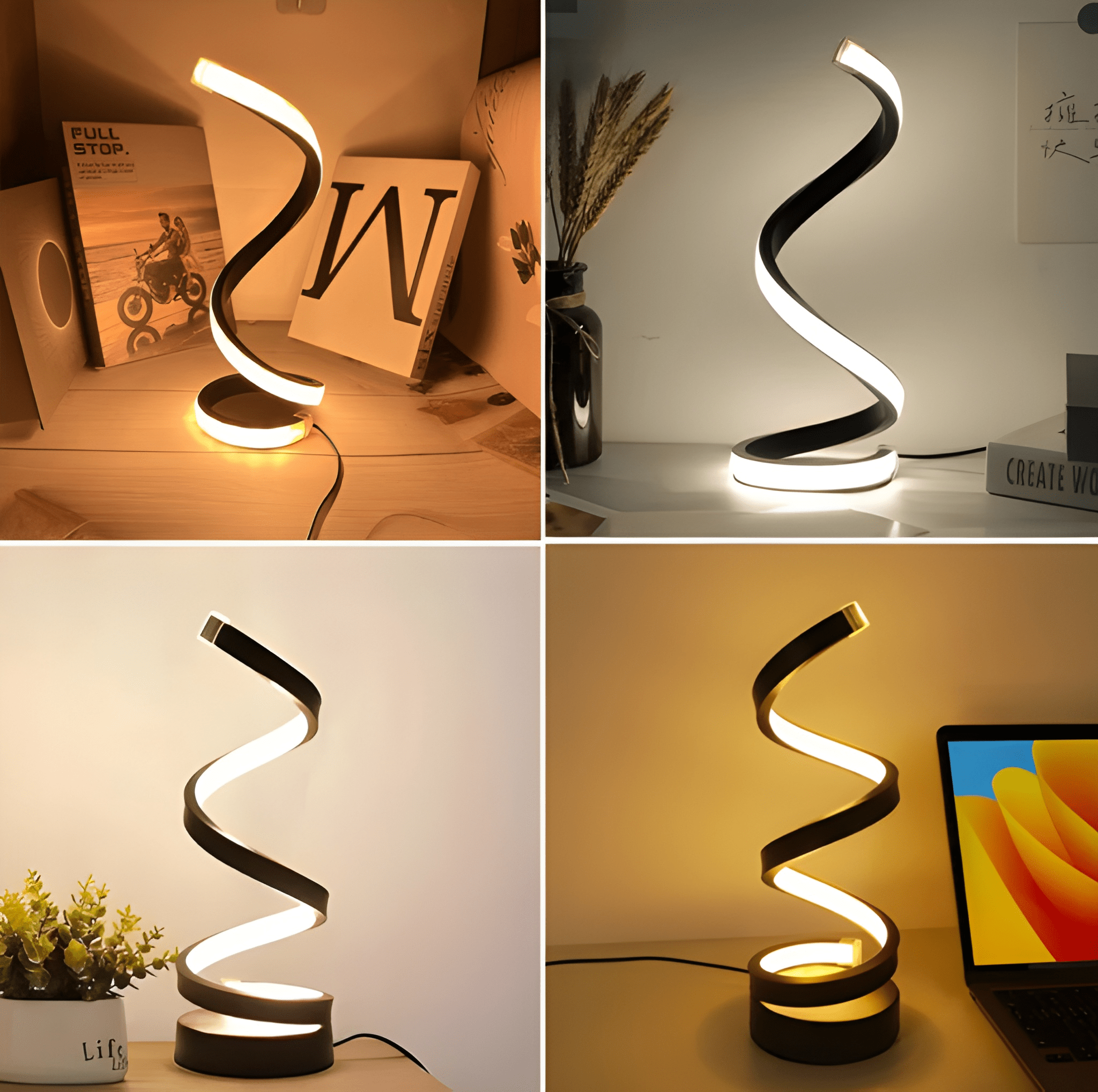Spiral LED Night Light 3 Colors