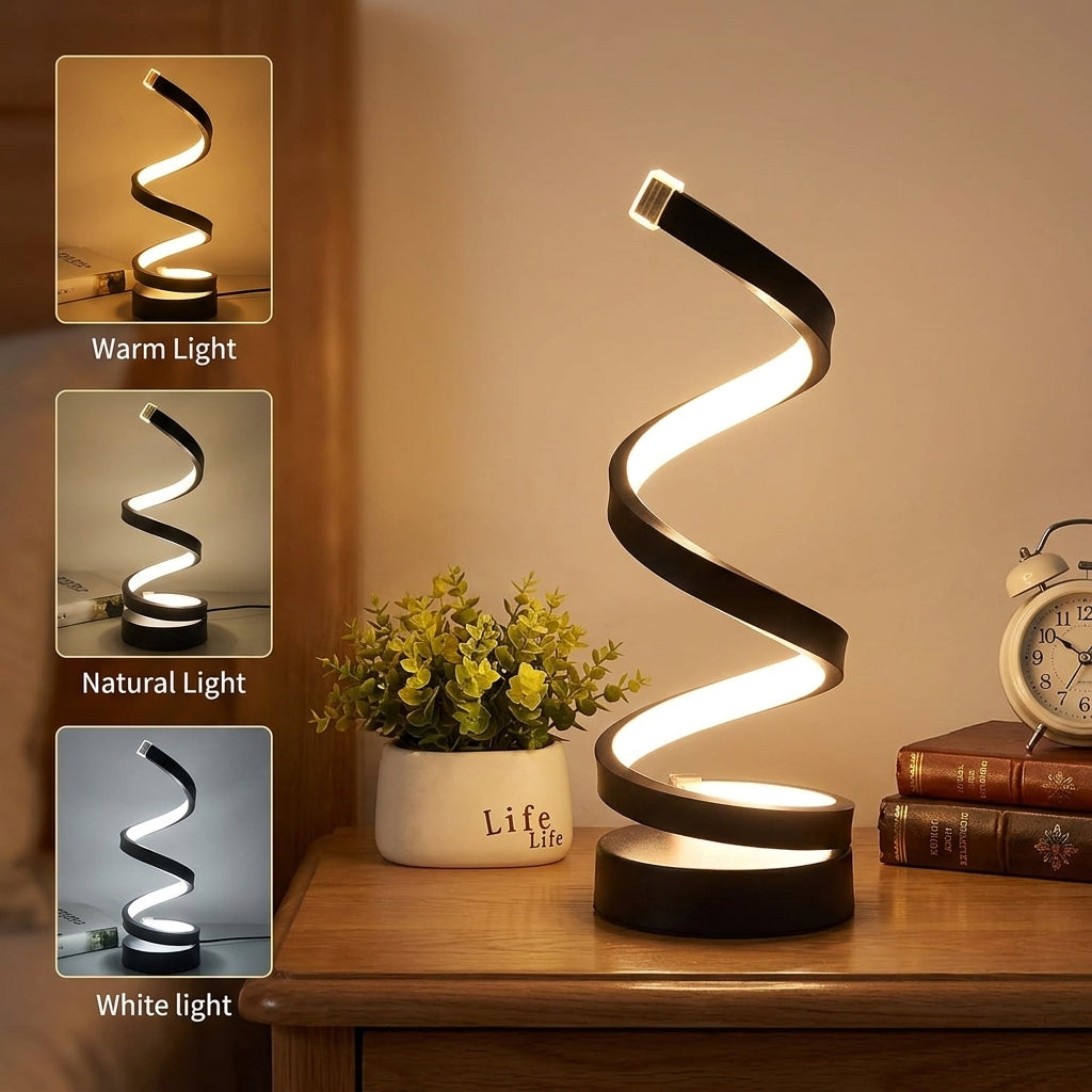 Spiral LED Night Light 3 Colors